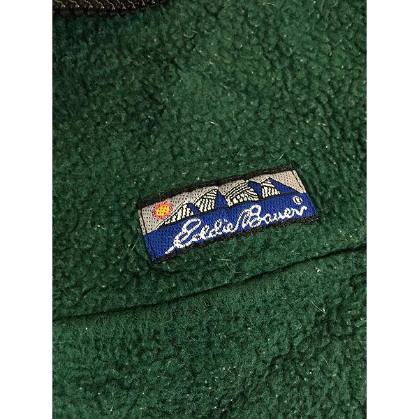 古着 80s Eddie Bauer ピラミッドタグ ハーフジップ プルオーバー