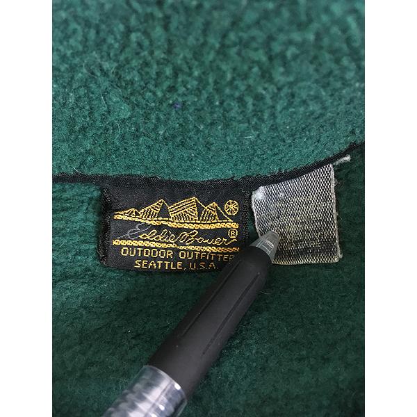 古着 80s Eddie Bauer ピラミッドタグ ハーフジップ プルオーバー