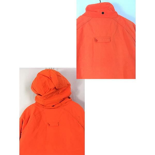 古着 80s USA製 WoolRich 2way パデット ダウン ハンティング ジャケット パーカー レスキューオレンジ L 古着 80s USA製 WoolRich 2way パデット ダウン ハンティング