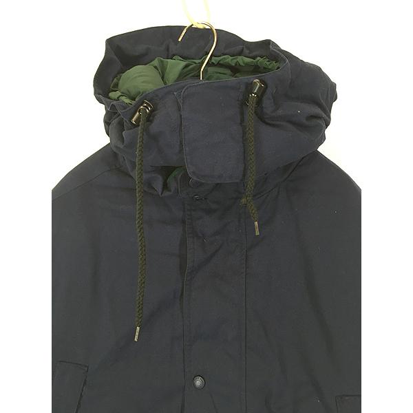 古着 90s Eddie Bauer 「Ridge Line」 2way コットンクロス グース ダウン ジャケット パーカー コート グリーン L 古着 90s Eddie Bauer 「Ridge Line」 2way コットンクロス グース