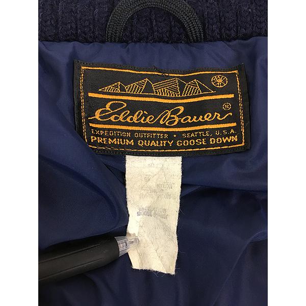 70s Eddie Bauer ハイネックダウンジャケット 名作 ヴィンテージ 古着 70s Eddie Bauer 貴重!! チンスト ドッグイヤー ハイネック
