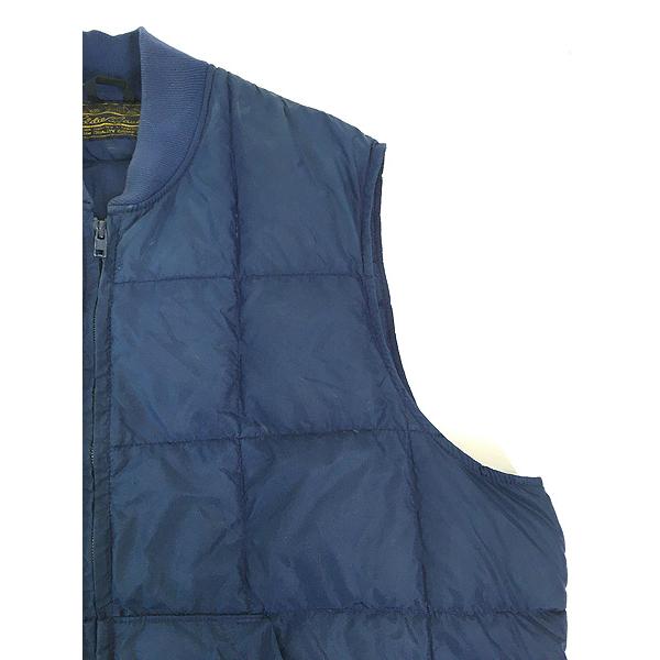 古着 80s Eddie Bauer 軽量 リップストップ シェル キルティング