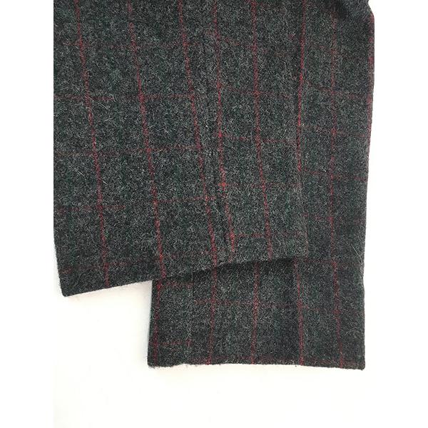 古着 80s USA製 WoolRich ウィンドウ ペン チェック 防寒 メルトン ウール オーバーオール L 古着 80s USA製 WoolRich 名作 「MALONE」 ウィンドウ ペン チェック