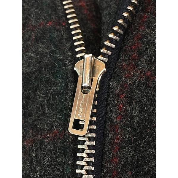 古着 70s WoolRich 名作 「MALONE」 ウィンドウ ペン チェック 防寒