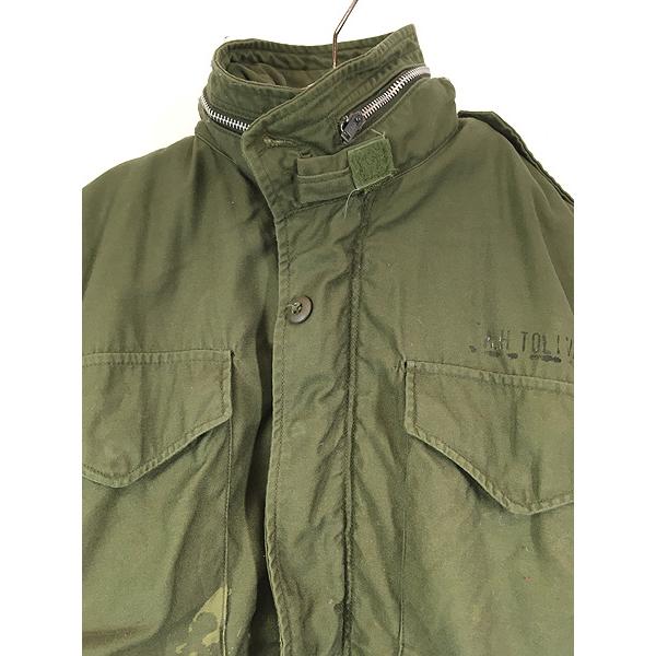 古着 60s 米軍 US M-65 2nd ステンシル アルミジップ ミリタリー
