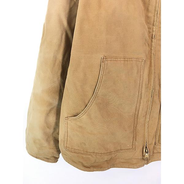 古着 Carhartt 裏ボア ブラウン ダック サンドストーン リッジ