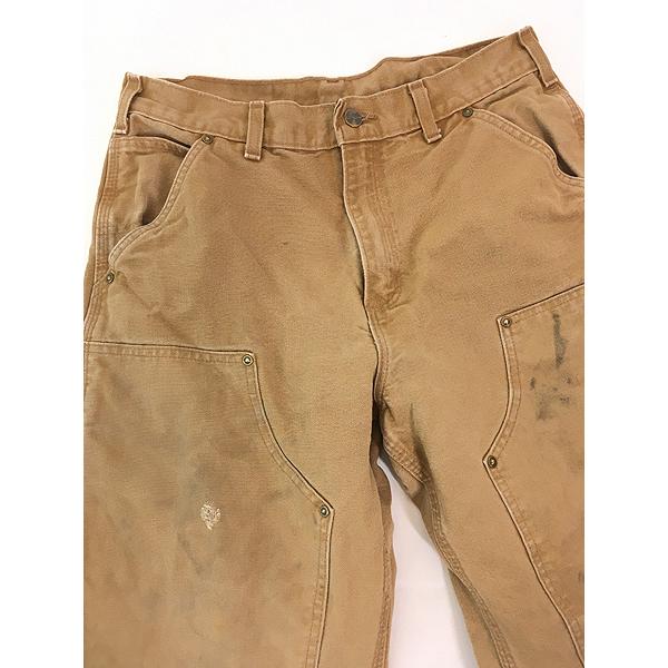 古着 Carhartt ブラウン ダック Wニー ペインター ワーク パンツ 古着 Carhartt ブラウン ダック Wニー ペインター ワーク パンツ