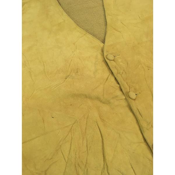 古着 60s SUEDE OVER by himalaya 本革 スエード レザー × ウール ニット カーディガン XL 古着 60s SUEDE OVER by himalaya 本革 スエード レザー × ウール