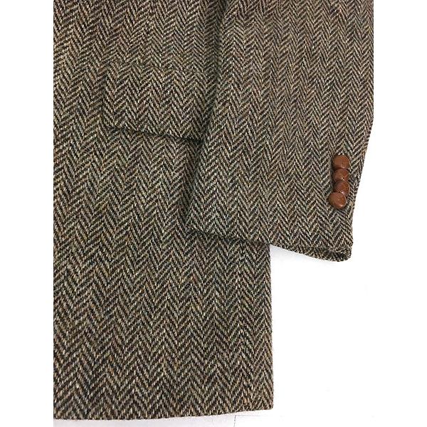 古着 80s USA製 KUPPENHEIMER × Harris Tweed クルミボタン 上質 