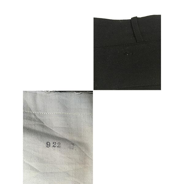 古着 50s サスペンダーボタン ブラック フランネル ウール スラックス