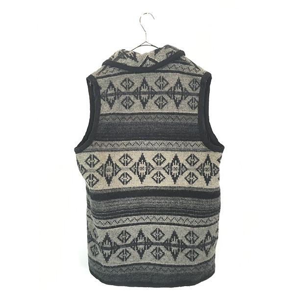 古着 80s USA製 WoolRich ネイティブ チマヨ 総柄 ショールカラー