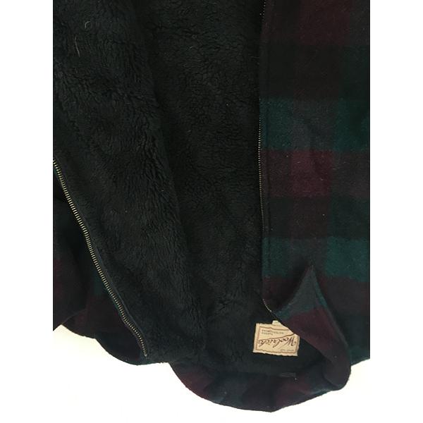 古着 90s USA製 WoolRich ボア フリース ライナー ブロック チェック