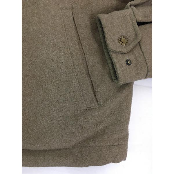古着 00s WoolRich 「Wheat Heather」 本革 スエード襟 パデッド