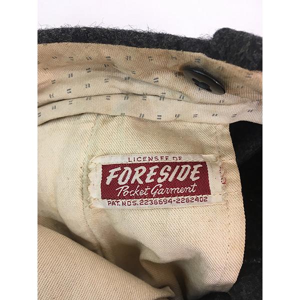 古着 50s FORESIDE 名作 MALONE PANTS 防寒 メルトン ウール ハンティング マローン パンツ セパポケ W34 L31 古着 50s FORESIDE 名作 MALONE PANTS 防寒 メルトン ウール