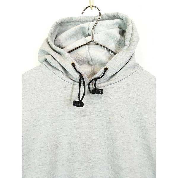 古着 90s Carhartt ワンポイント スウェット パーカー グレー L位