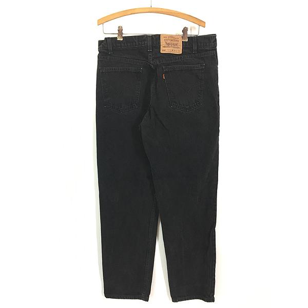 古着 90s USA製 Levi's 550-4159 サルファ スーパー ブラック デニム