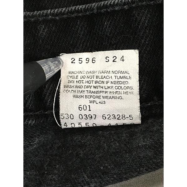 古着 90s USA製 Levi's 550-4159 サルファ スーパー ブラック デニム