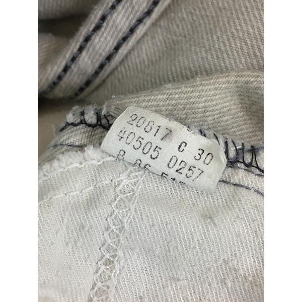 古着 80s USA製 Levi's 505-0257 グレー デニム パンツ ジーンズ