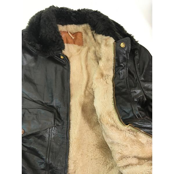古着 70s William Barry G-1タイプ ボア ライナー 本革 レザー