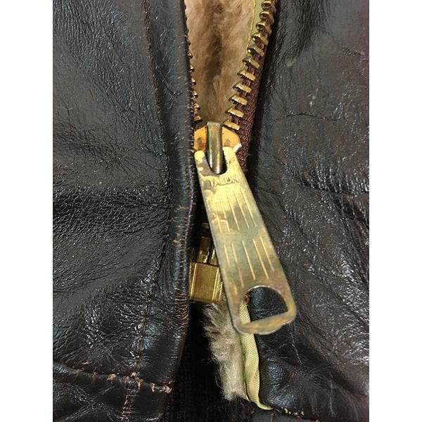 古着 70s William Barry G-1タイプ ボア ライナー 本革 レザー