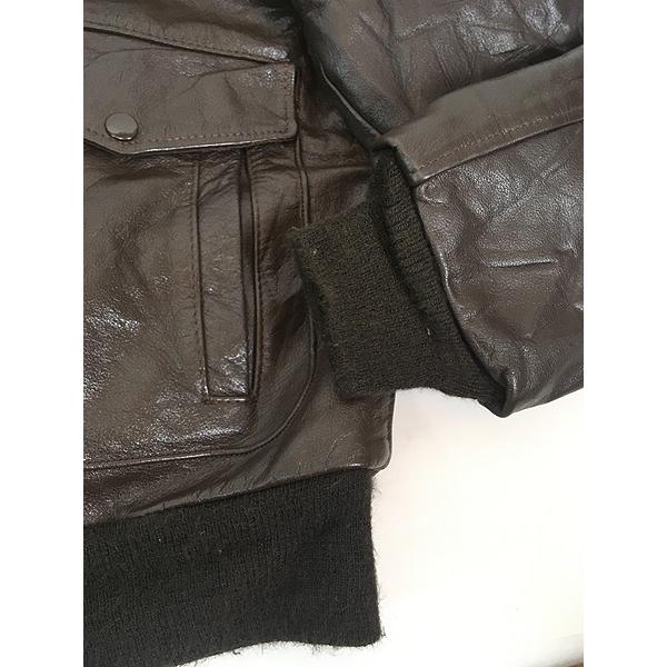 古着 70-80s Excelled G-1タイプ ボア ライナー 本革 レザー フライト