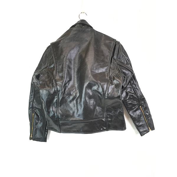 古着 00s USA製 Vanson 変形 Dポケット 本革 カウハイド レザー