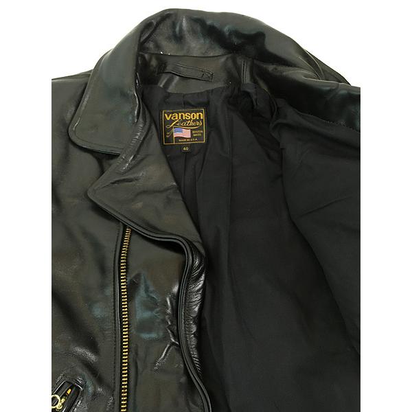 vanson TYPE-B ライダース カウハイド 米国製 40 vanson TYPE-B