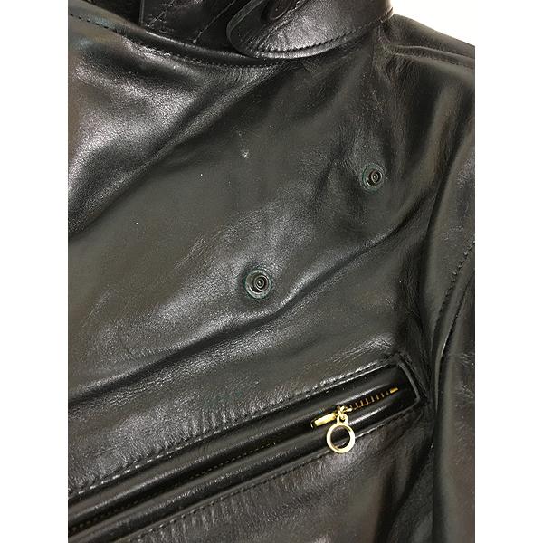 古着 00s USA製 Vanson 変形 Dポケット 本革 カウハイド レザー