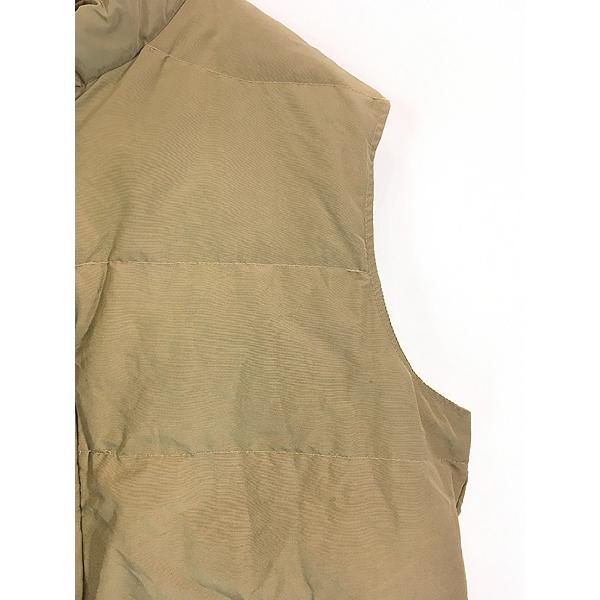 古着 70-80s WoolRich 60/40 クロス シェル ダウン ベスト ベージュ XL