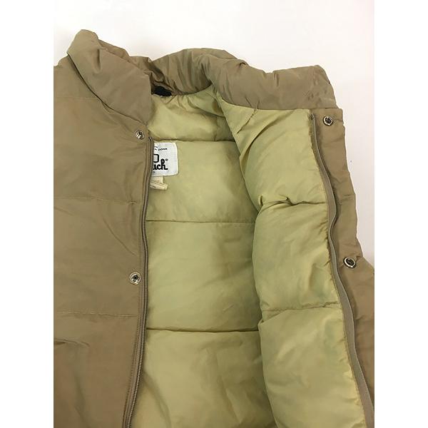 80s Woolrich USA製 ダウンベスト XL ベージュ クリーニング済 古着 70-80s WoolRich 60/40 クロス シェル ダウン ベスト ベージュ XL