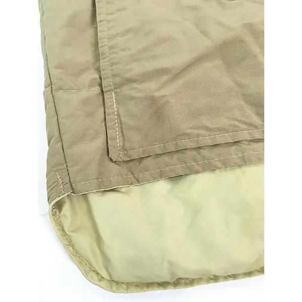 古着 70-80s WoolRich 60/40 クロス シェル ダウン ベスト ベージュ XL