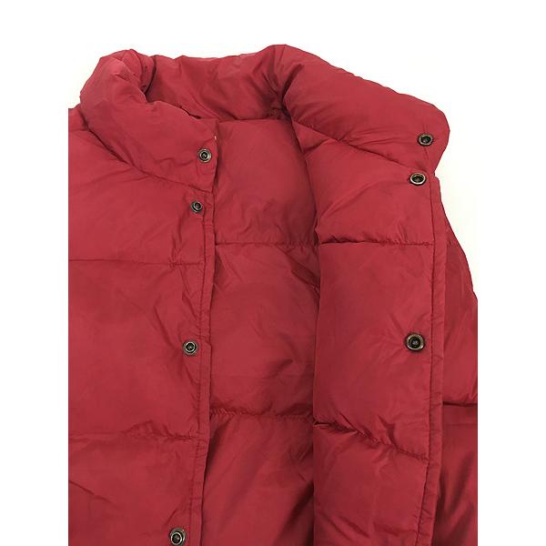 古着 80s LL Bean 軽量 ナイロン シェル グース ダウン ベスト レッド