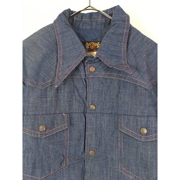 古着 70s USA製 Hansa-Branta by STEARNS デニム グース ダウン