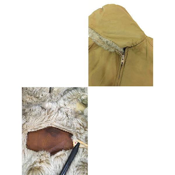 古着 70s WoolRich 60/40クロス フェイクファー ライナー フーデッド