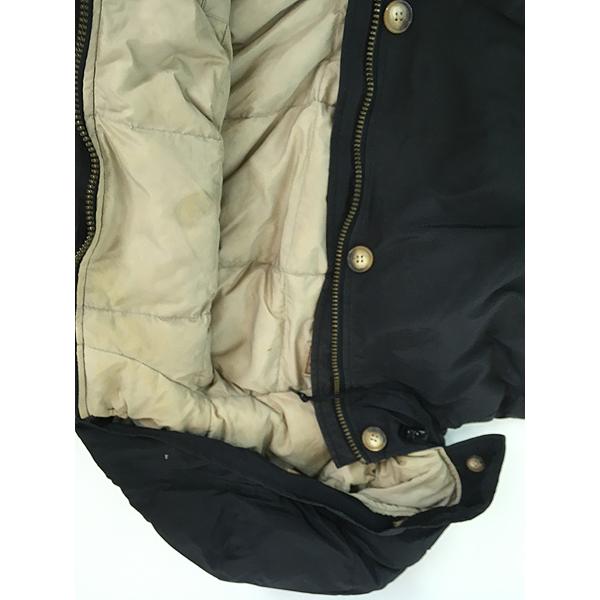 古着 90s WoolRich 60/40クロス フーデッド グース ダウン ジャケット パーカー ブラック!! XL 古着 90s WoolRich 60/40クロス フーデッド グース ダウン ジャケット