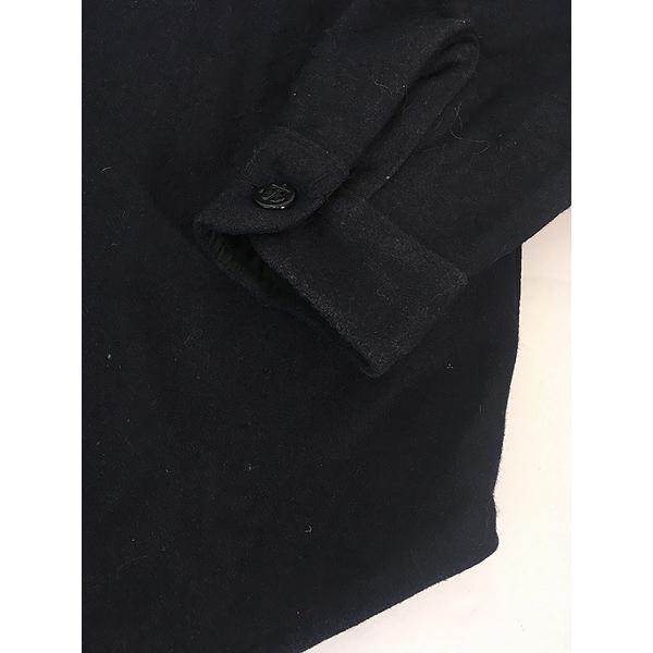古着 60s SALANT CO アンカーボタン CPO ヘビー シルク ウール シャツ Dネイビー L 古着 60s SALANT CO アンカーボタン CPO ヘビー シルク ウール シャツ