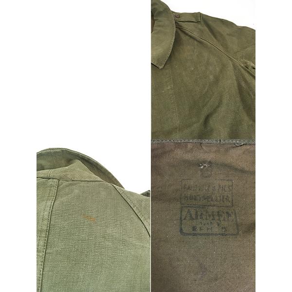 古着 40s フランス軍 M35 コットン キャンバス モーター サイクル