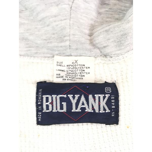 big yank 70s 裏サーマル　ジップパーカー　ルーマニア製 古着 70s ルーマニア製 BIG YANK 無地 ソリッド 裏サーマル ダブル