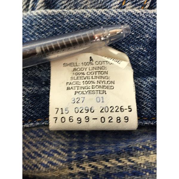 古着 90s USA製 Levi's 70699-0289 デカタグ チェック ライナー デニム