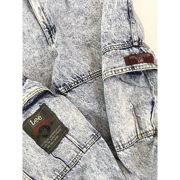 古着 90s Lee 「AIRGEAR」 1タック ブルー ケミカル デニム カーゴ