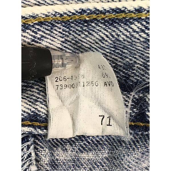 古着 90s Lee 「AIRGEAR」 1タック ブルー ケミカル デニム カーゴ