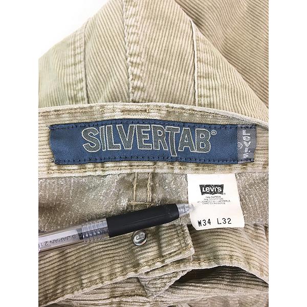 Levi's silverTab カーゴショーツ コーデュロイ 90s Levi's SilverTab Cotton Cargo Shorts ライトカーキ W36