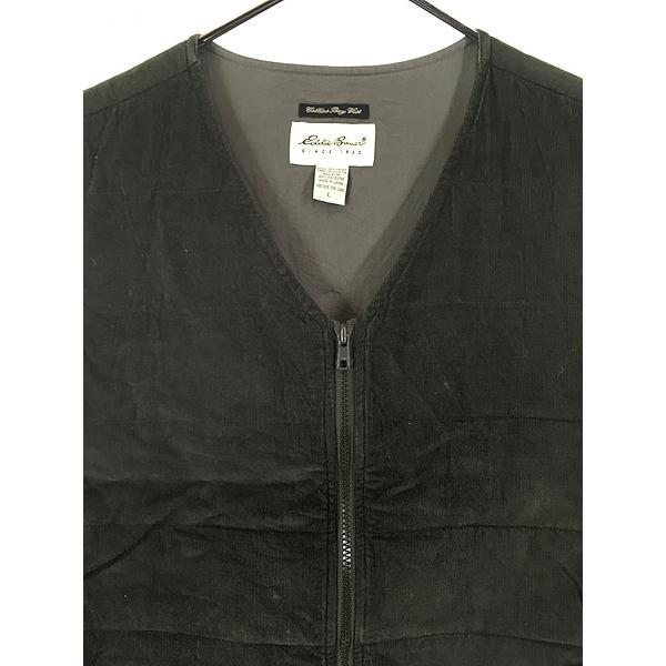 古着　Eddie bauer vest 90s 古着 90s Eddie Bauer ドッグイヤー コットンキャンバス グース ダウン