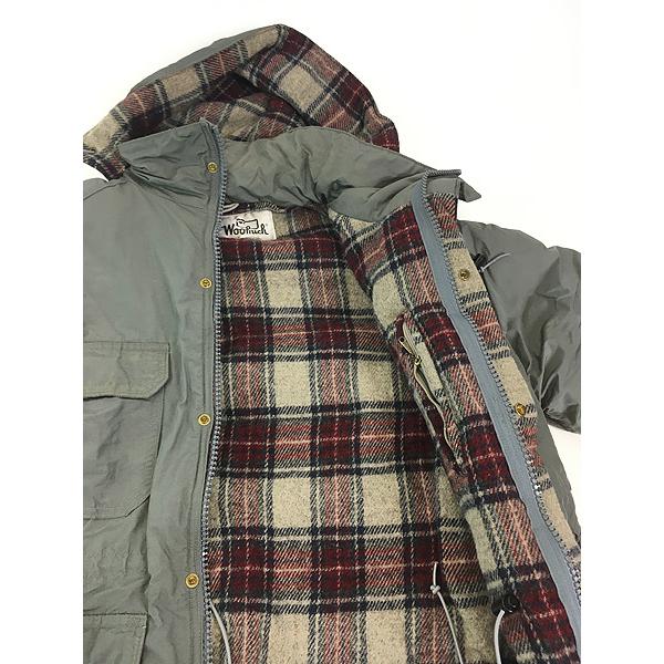 古着 80s USA製 WoolRich チェック ウール ライナー 60/40 クロス 2way