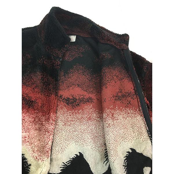 古着 90s USA製 BLACK MOUNTAIN 馬 ホース アニマル フリース