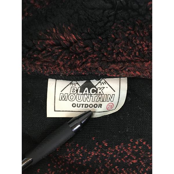 古着 90s USA製 BLACK MOUNTAIN 馬 ホース アニマル フリース