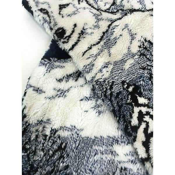 古着 90s USA製 BLACK MOUNTAIN オオカミ ウルフ アニマル フリース