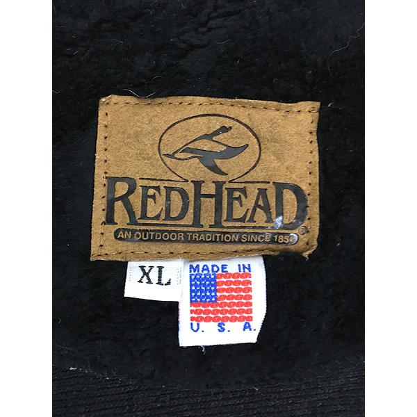 古着 90s USA製 RED HEAD オオカミ ウルフ アニマル フリース