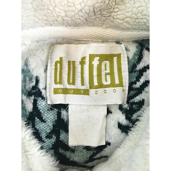 古着 90s duffel 森林 ツリー フリース ベスト L位 : 古着屋ドラセナ