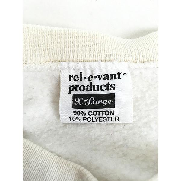 h*3様 rel e vant productsスウェット　XL 古着 90s rel e vant products ソリ ウィンター ウェア スウェット
